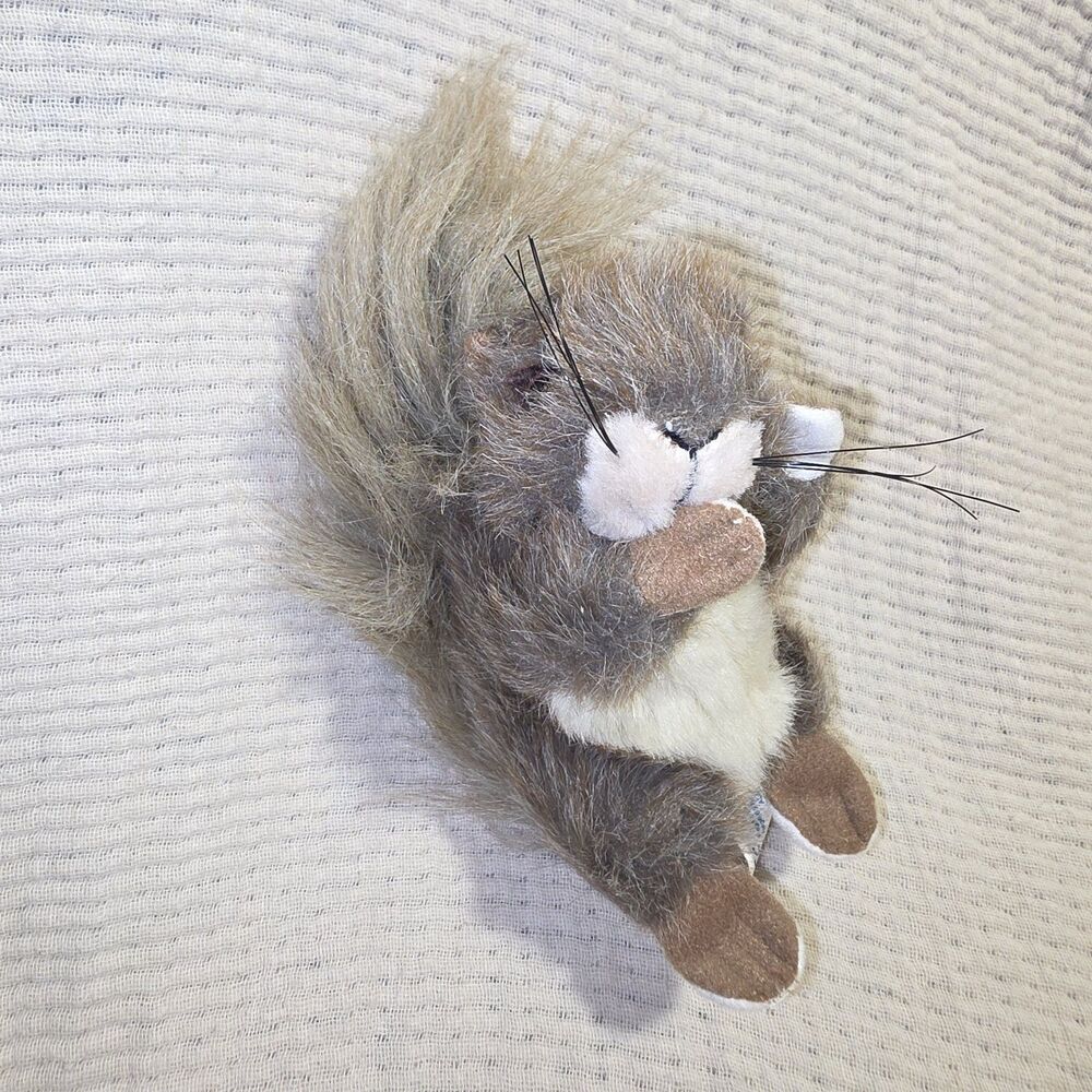 Smithsonian Backyard Collection Gray Squirrel Plush Realistic 2001 Vintage Cute